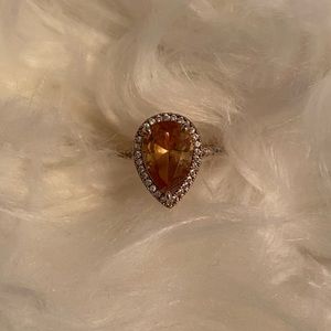 6 CARAT ROSE GOLD MORGANITE HALO RING